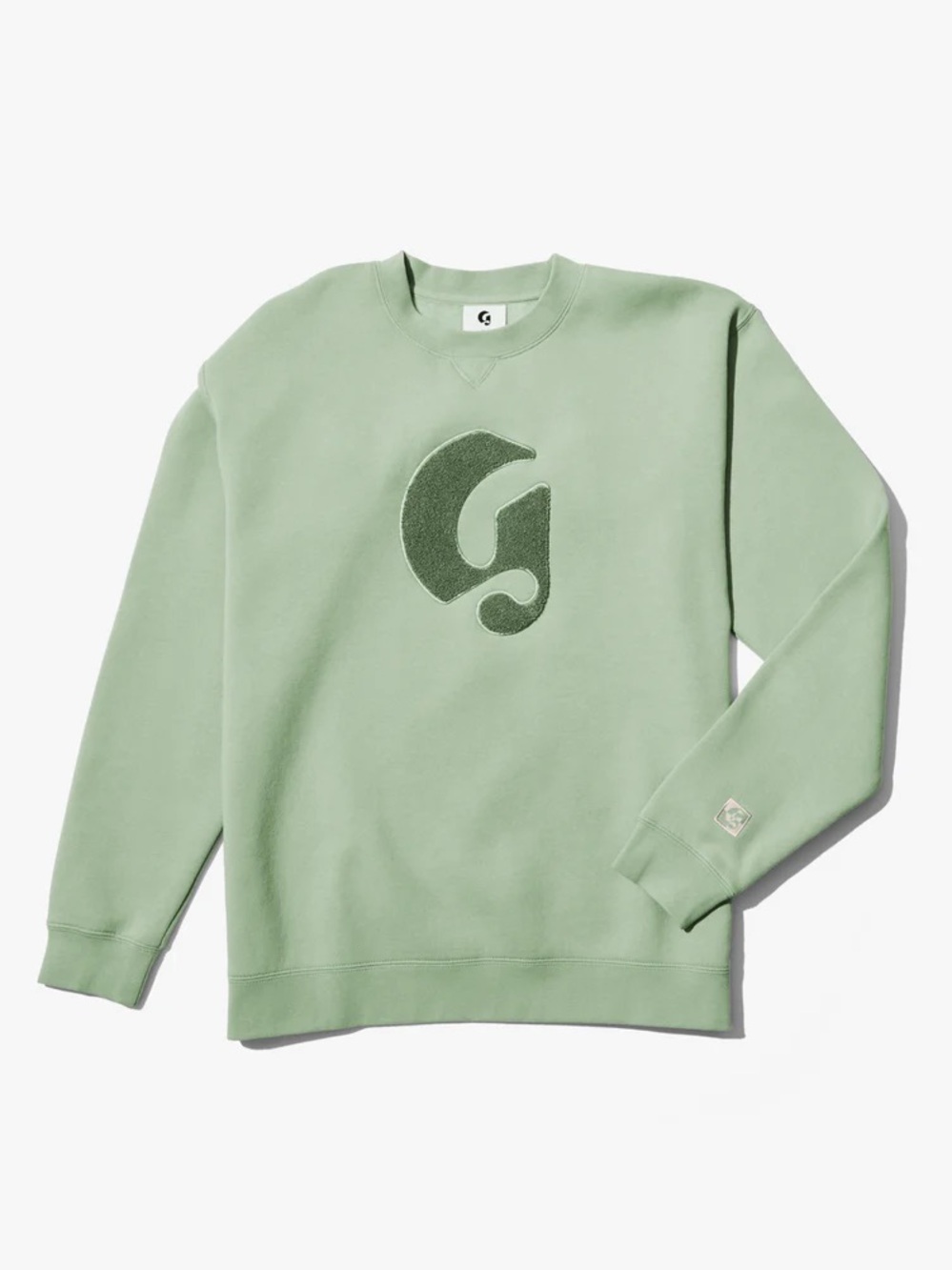 Glossier limited edition sage green crewneck Sweatshirt